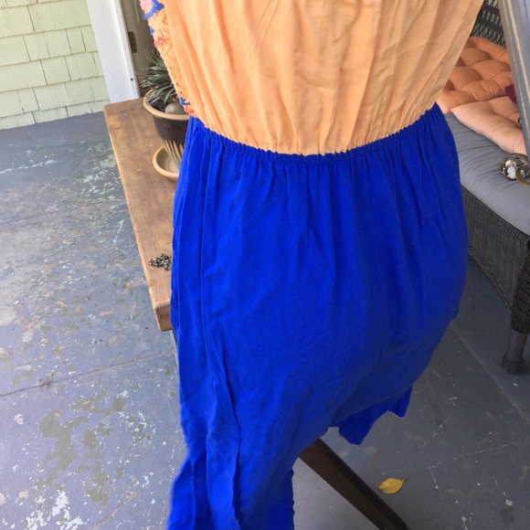 Strapless High-low Sherbet & Lapis Anthropologie - Picture 7 of 8